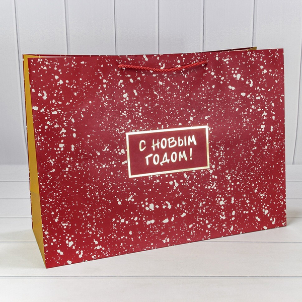 
          Пакет подарочный 40 х 55 х 20 см "Новый год" (Красный)