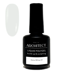 Nail ARCHITECT LIQUID POLYGEL - 01 Extra White Жидкий полигель для укрепления и наращивания ногтей, 15 мл