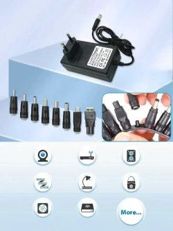 Зарядное устройство 21V для электроинструментов, адаптер 2A для Li-ion аккумуляторов с 8 DC переходниками