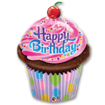 Шар Фольгированный Кекс в розовой глазури (Розовый)