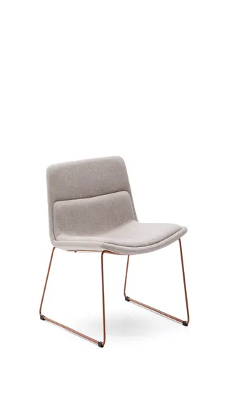 Zahara Стул со стальными ножками полиэстер бежевый