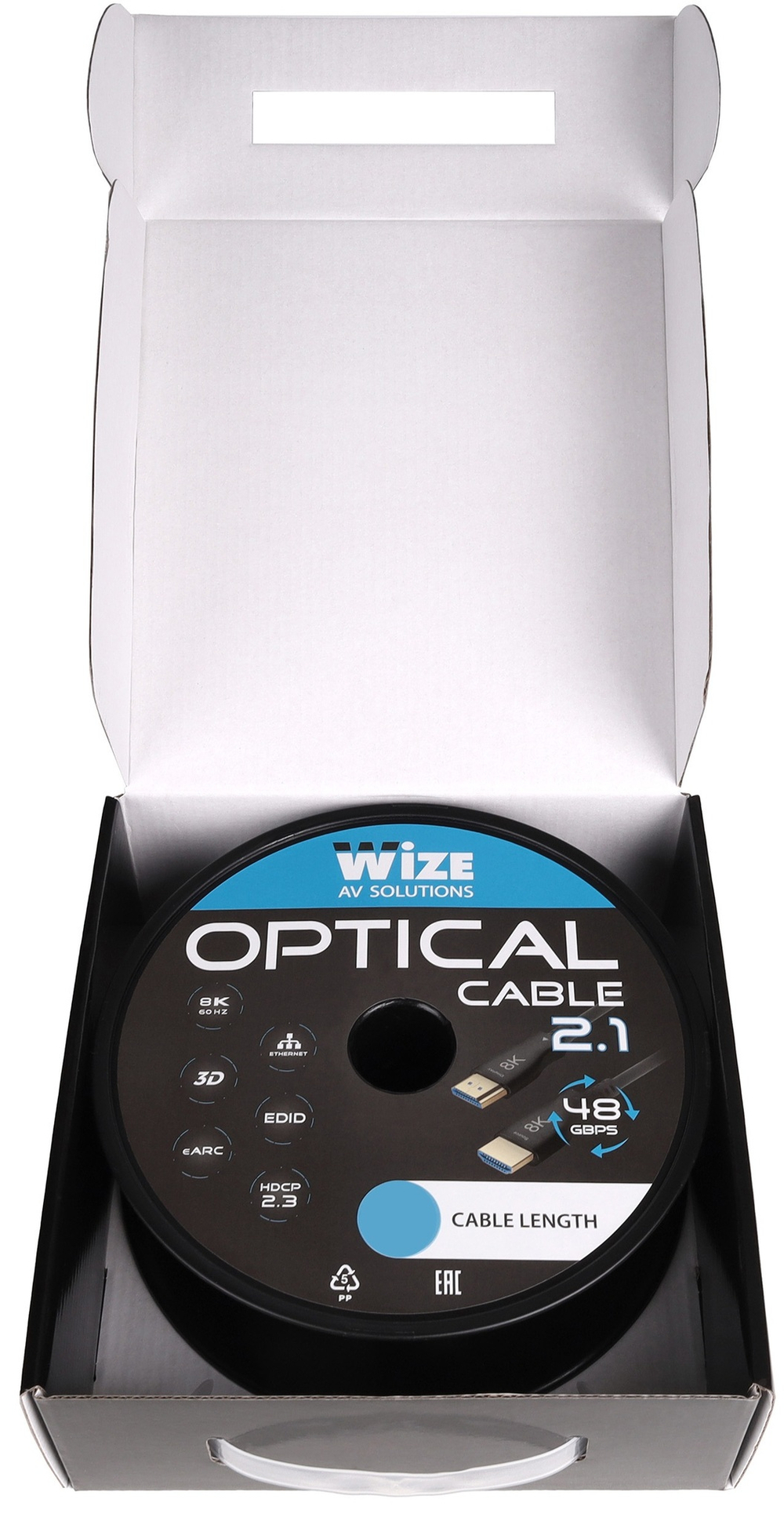 Кабель HDMI Wize AOC-8K-HM-HM-25M