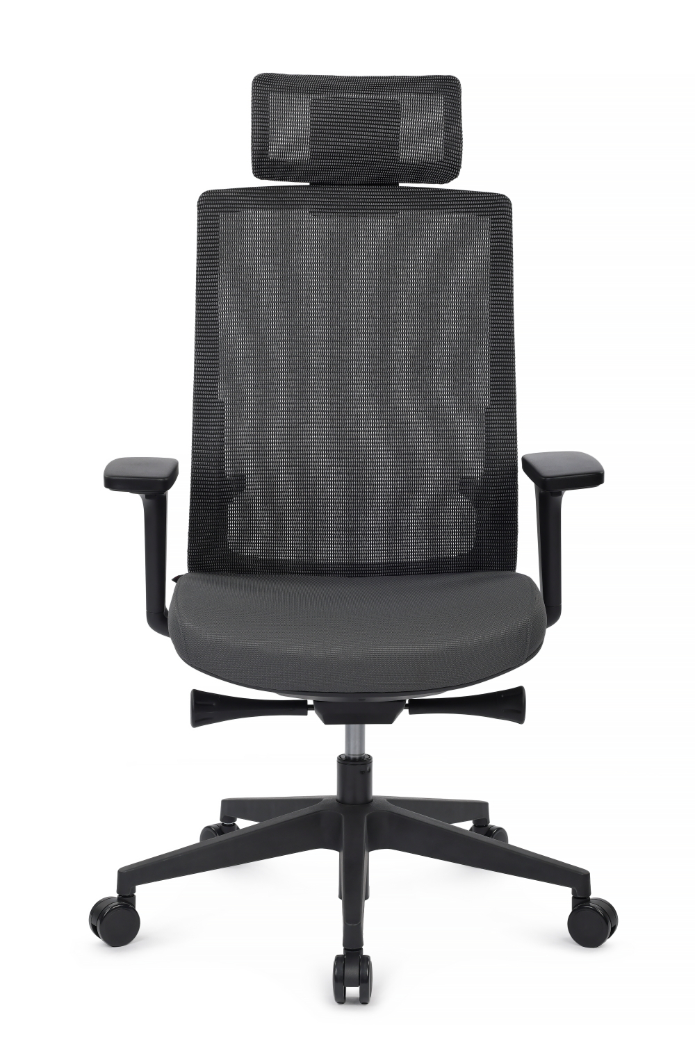 Кресло Riva Форум CH-312A Черный пластик/Серый