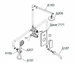 Душевая система WasserKRAFT Sauer 7100 A71208