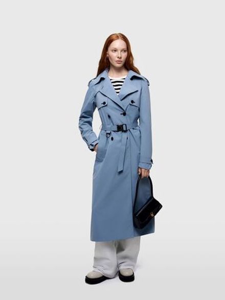 Женский тренч Ihala NORPPA нежно-голубой