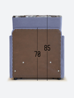 Кресло-кровать "Миник" с подлокотниками, купон Тигр