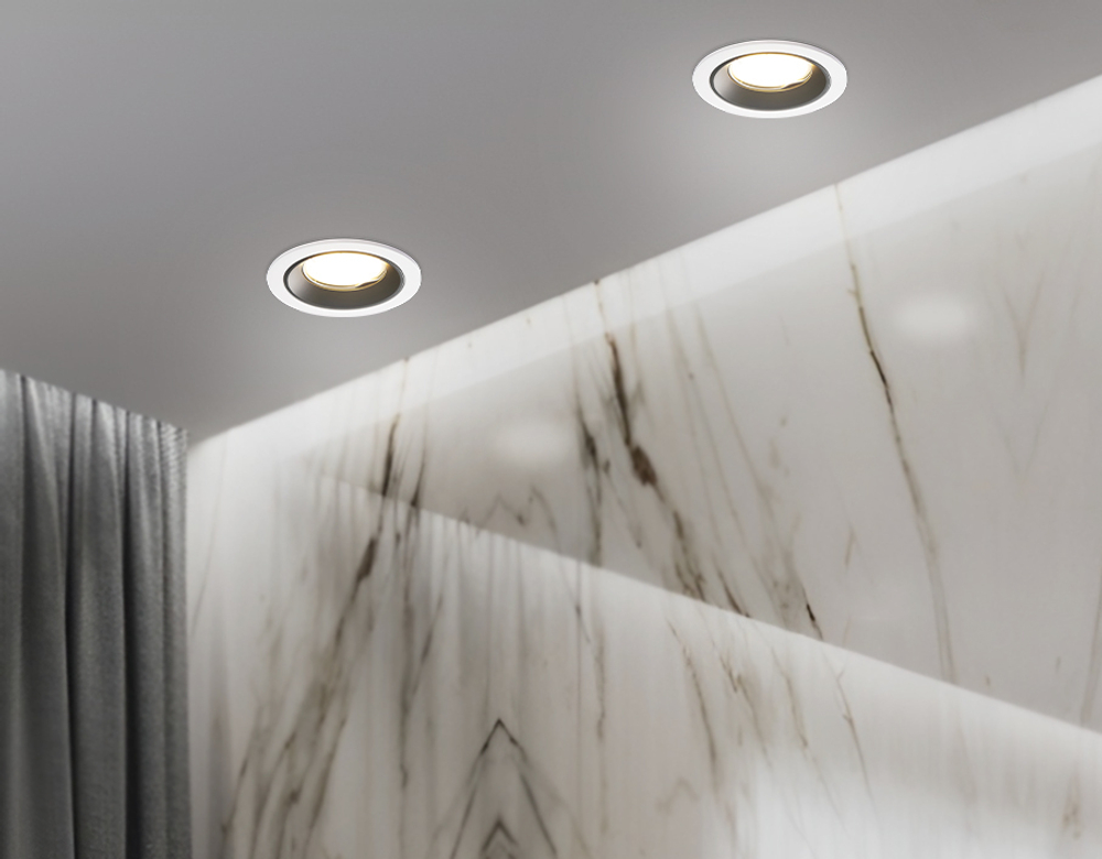 Встраиваемый точечный светильник MR16 A8921 WH/BK белый/черный MR16 GU5.3 D92*24