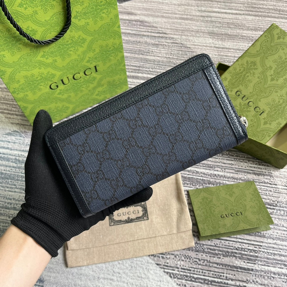 Gucci Ophidia GG Zip Around Wallet