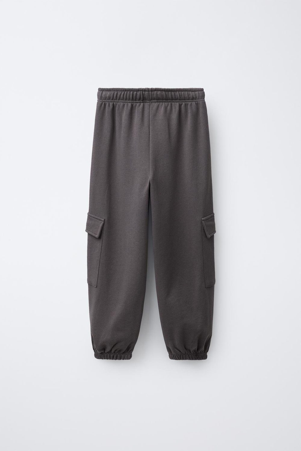 ZARA БРЮКИ-ДЖОГГЕРЫ КАРГО, СЕРО-КОРИЧНЕВЫЙ