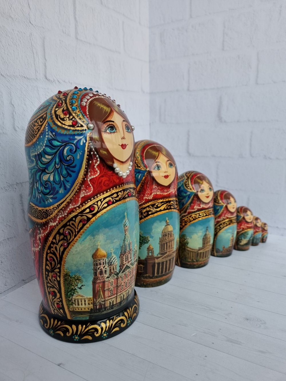 Матрешка "Санкт-Петербург" 7 мест