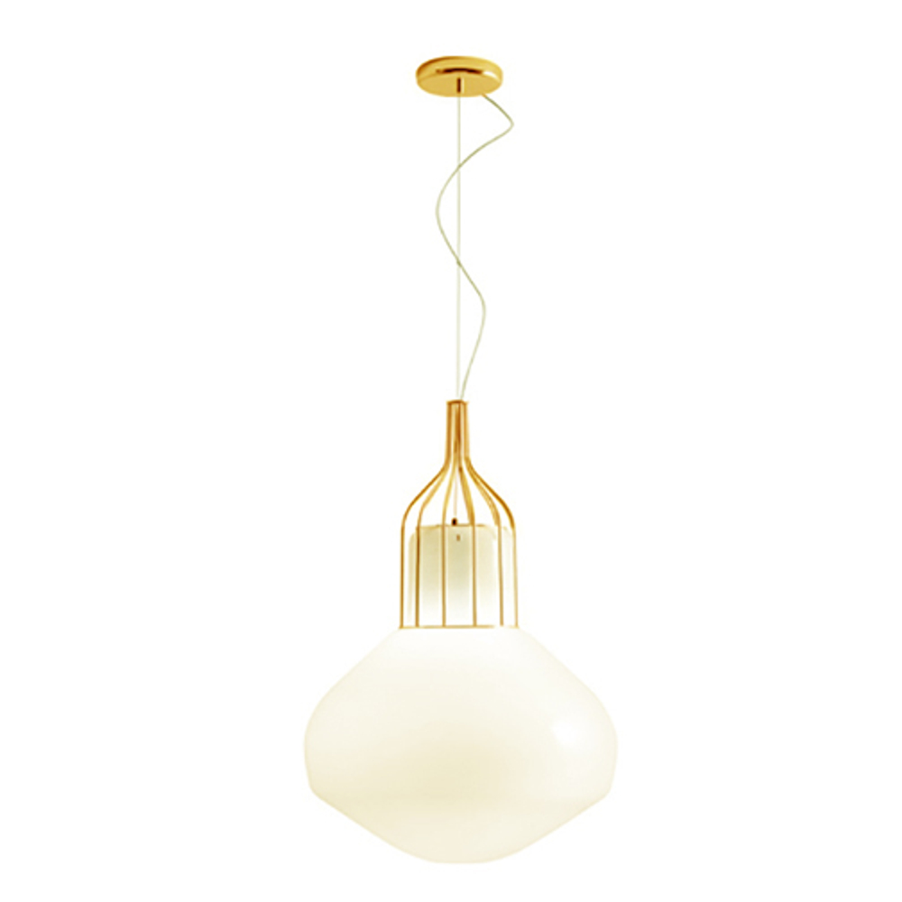 Подвесной дизайнерский светильник  AEROSTAT by Fabbian (золотой)