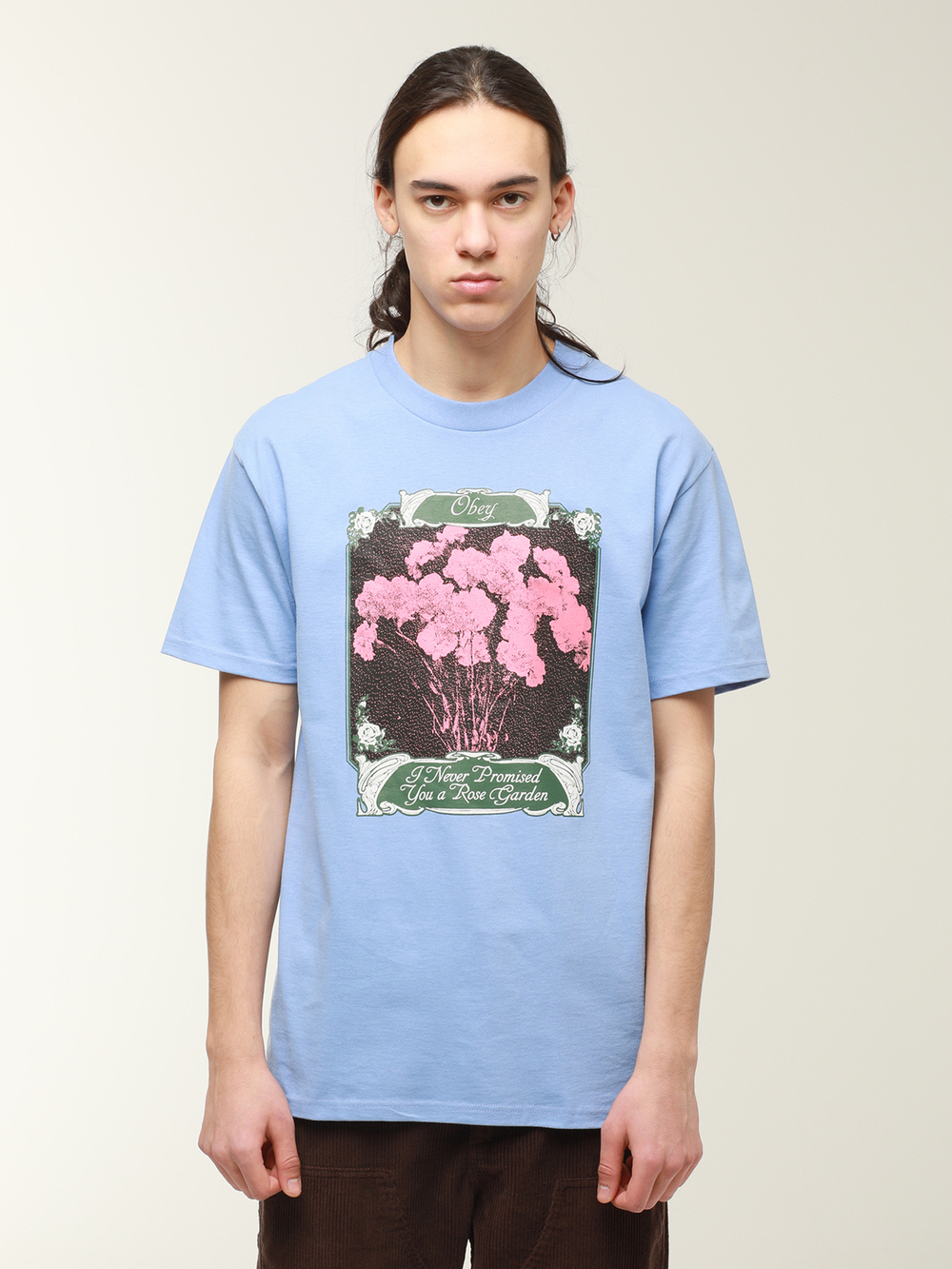 Мужская Футболка Obey Rose Garden