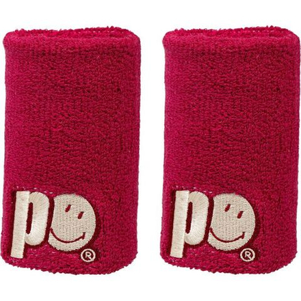 Теннисные напульсники Prince X Smiley Wristband Long 2P - pink raspberry