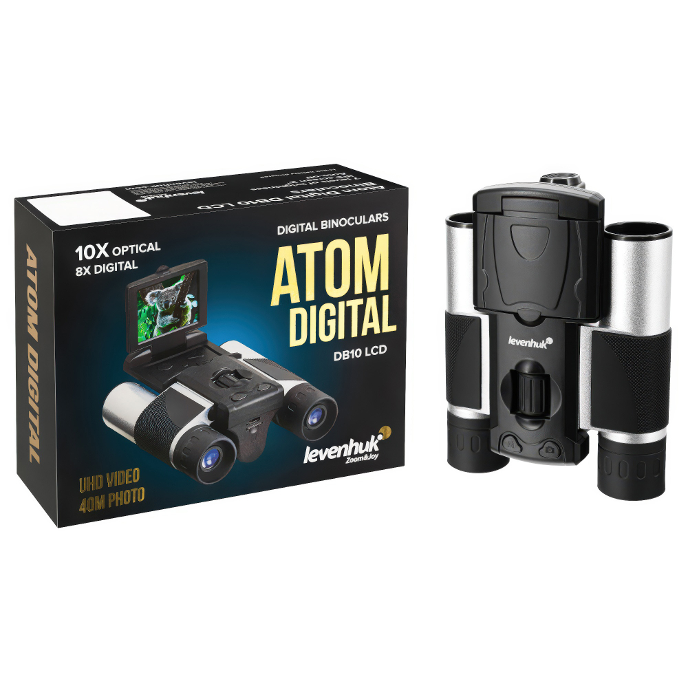 Бинокль цифровой Levenhuk Atom Digital DB10 LCD - Упаковка 1