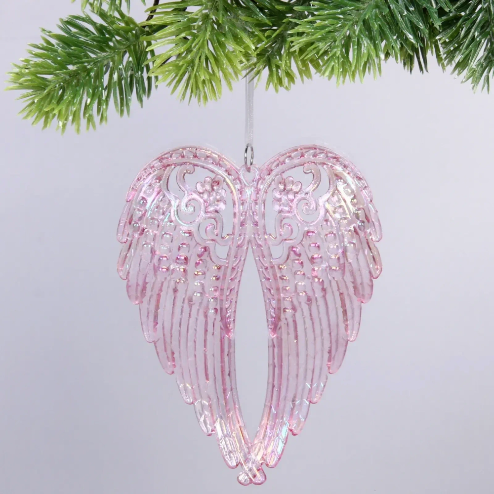 Подвеска «Крылья ангела» 11*15 см, Розовый