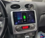 Магнитола для Ford Focus 2 2004-2011 (климат) - Carmedia OL-9201-A QLed+2K, Android 12, TS10, CarPlay, 4G SIM-слот
