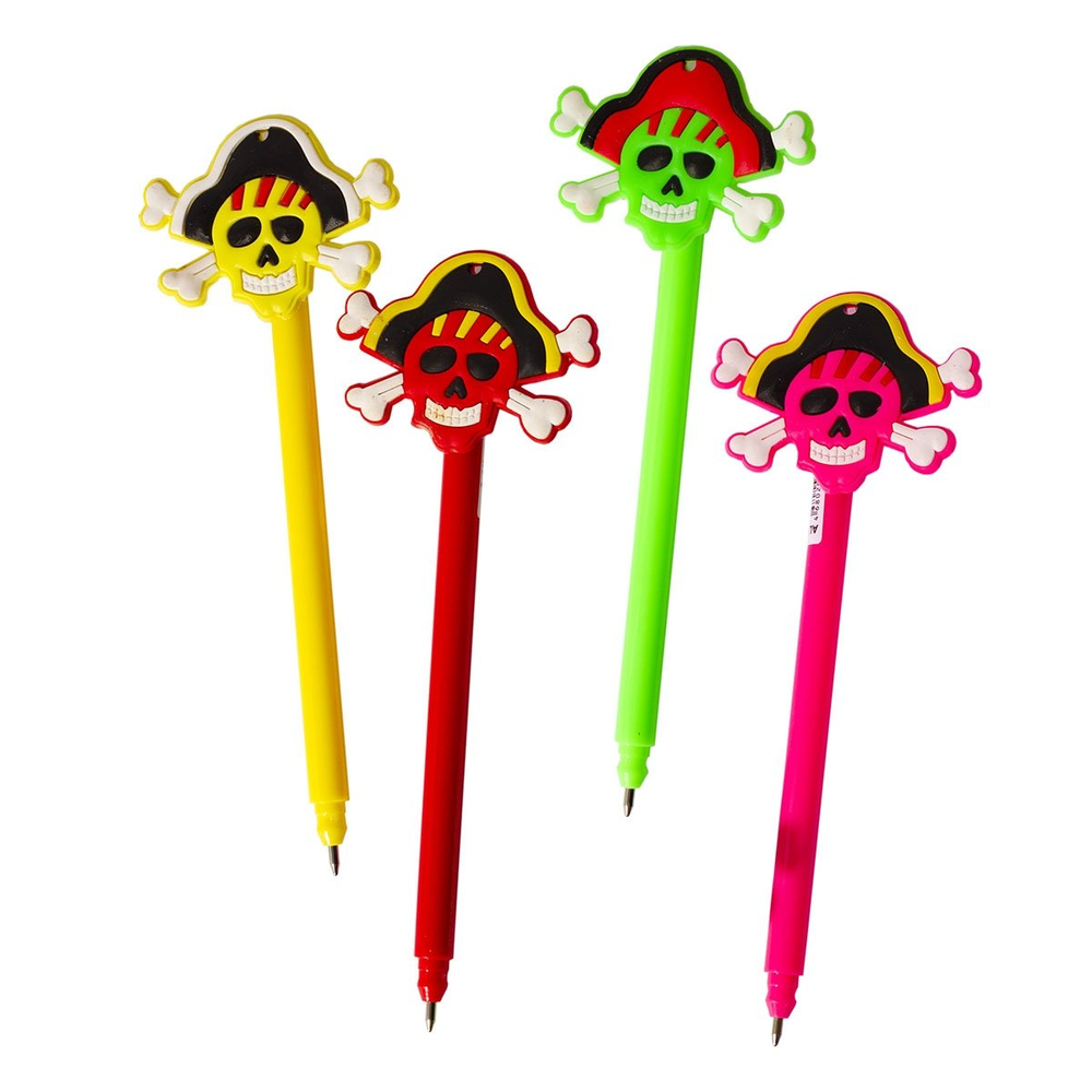 Ручка шариковая Alingar "Пират", 0,7 мм, синяя, цветной пластиковый корпус, карт. уп.