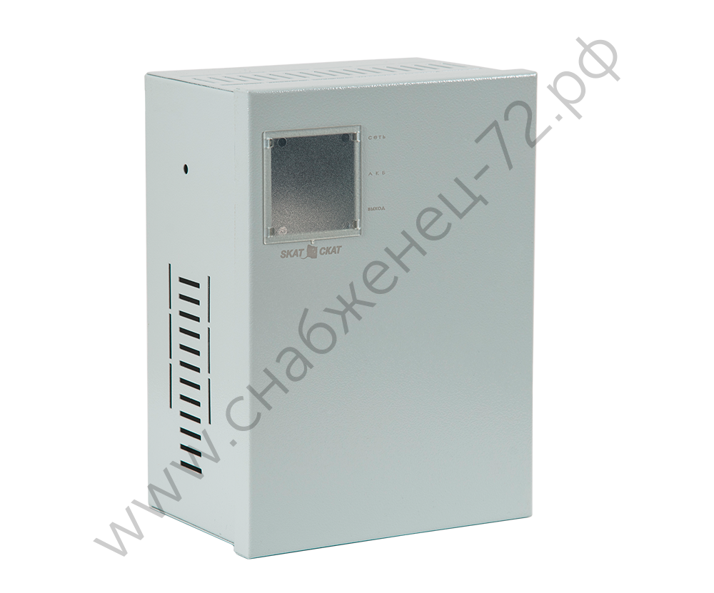 СКАТ-1200Д исп.2 (СКАТ ИБП-12/5-2x17) источник питания 12В 5А корпус под АКБ 1х26 ил