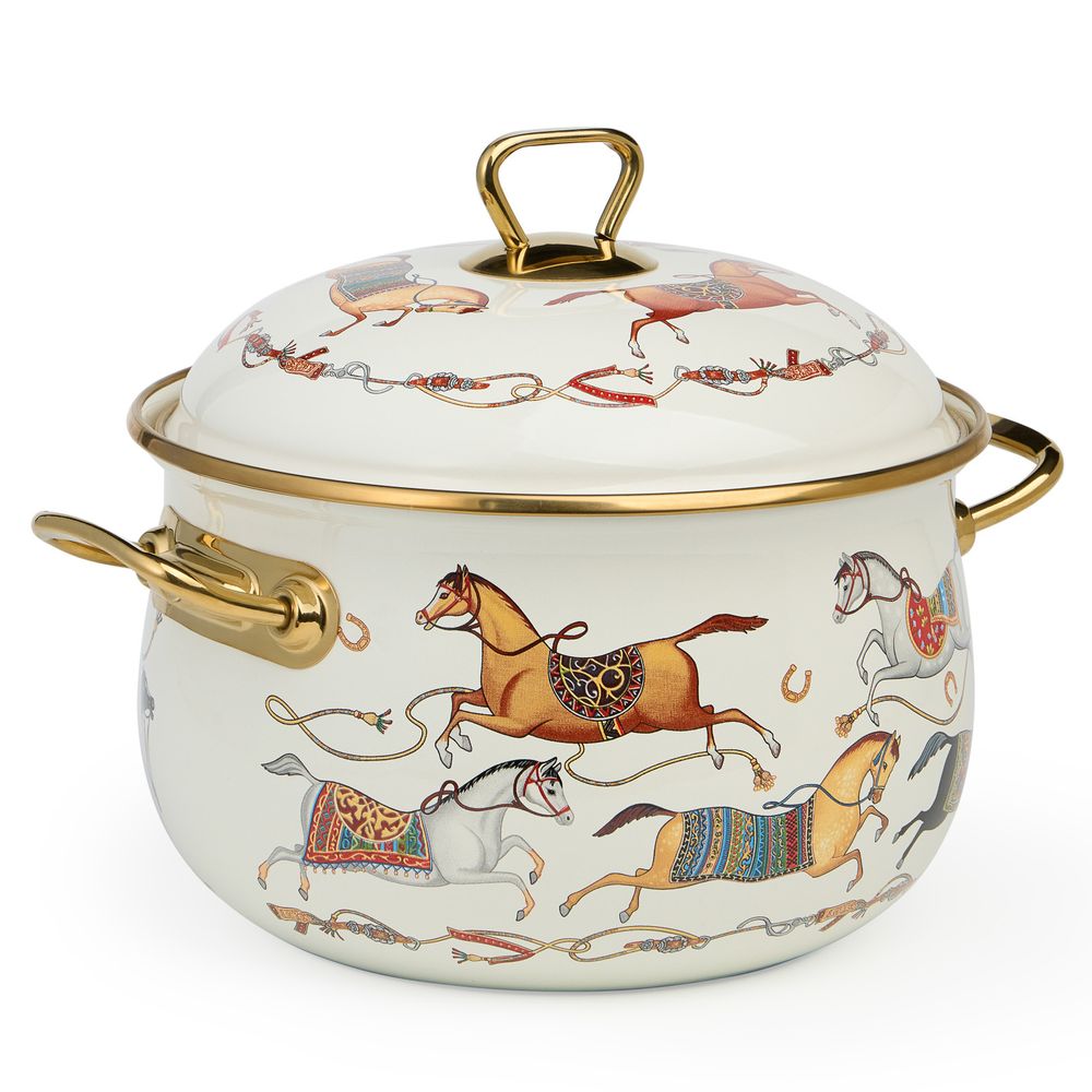 КАСТРЮЛЯ LEFARD ЭМАЛИРОВАННАЯ С КРЫШКОЙ, СЕРИЯ PASSAGE, 3,8Л, ДИА.20СМ ПОДХОДИТ ДЛЯ ИНДУК.ПЛИТ