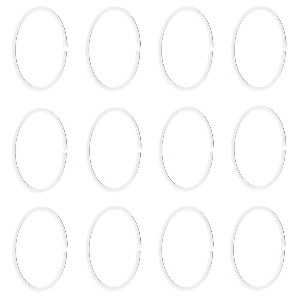 Кольца для штор IKEA HASSJON (ХАССЬЕН), Белый, 12 шт