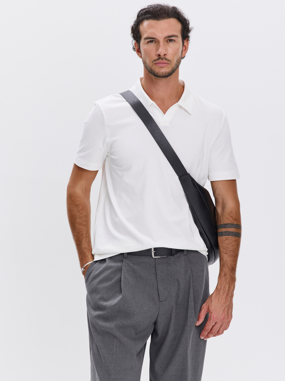 Футболка-поло трикотажная повседневная