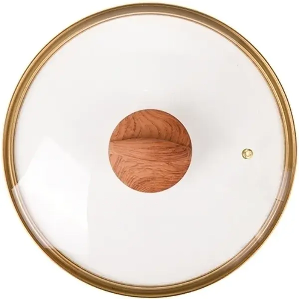 Кастрюля 8л «Granit ultra» (black-gold) со стеклянной крышкой кгбг82а