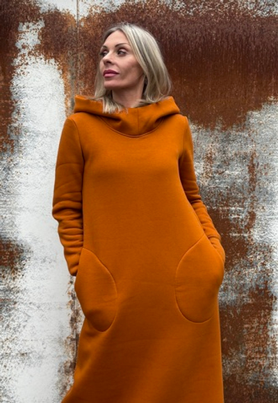 Платье Assassin /горчица / начес