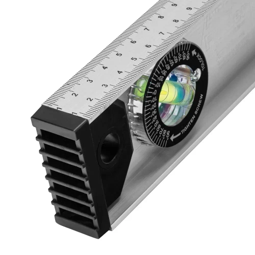 Уровень алюминиевый "Рельс", 2000 мм, 3 глазка (1 поворотный) Matrix