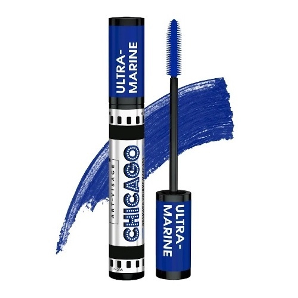 Тушь для ресниц Art-Visage Chicago Dramatic volume mascara Ultra-Marine15 мл Ультрамарин