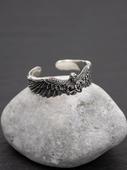 Кольцо «Ангел‑хранитель» из серебра