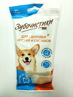 Деревенские Лакомства д/собак Средних пород Зубочистики Кальциевые", 4шт.