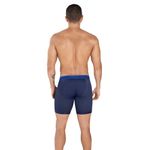 Мужские трусы боксеры удлиненные темно-синие в сетку Clever PROCESS LONG BOXER 036508