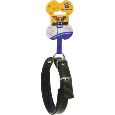 Ошейник для собак однотонный «ЗООЛЕНД БРО», цвет хаки, 2*46см (бирка)✦