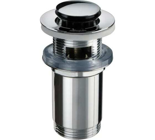 Выпуск Клик-Клак L60мм латунь, с укороченной корпусной гайкой