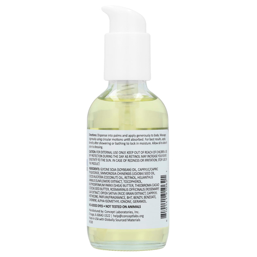 Reshape Plus, Retinol, укрепляющее масло для тела, ретинол, 112 мл (3,8 жидк. унц.)