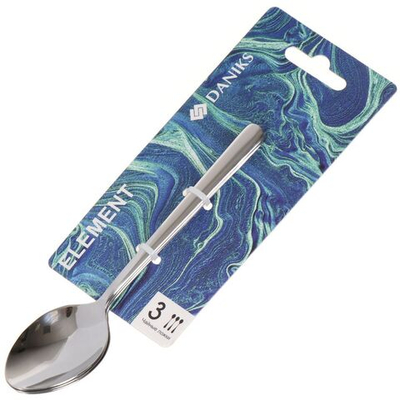 Ложка нерж сталь, 3 пр, чайная, Daniks, Element