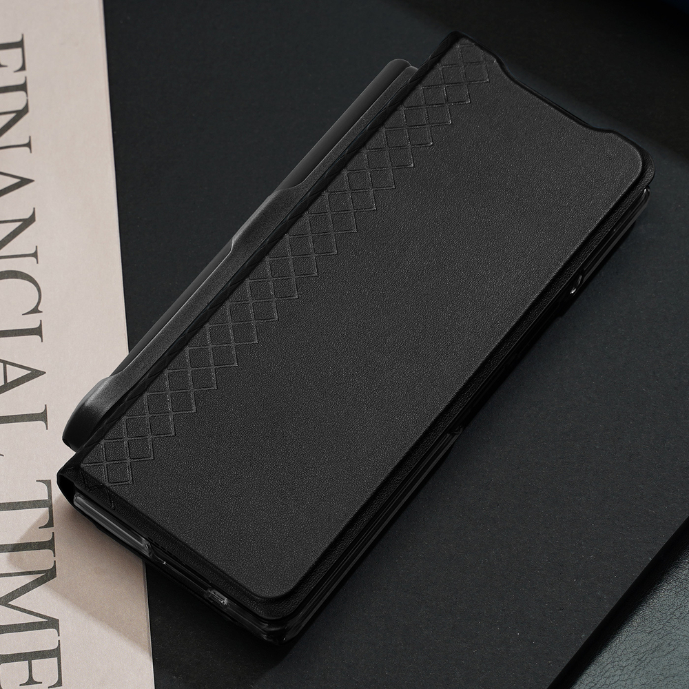 Чехол с премиальной искусственной кожи с MagSafe от Dux Ducis для Samsung Galaxy Z Fold 7, серия Bril Series Case (версия с S Pen)