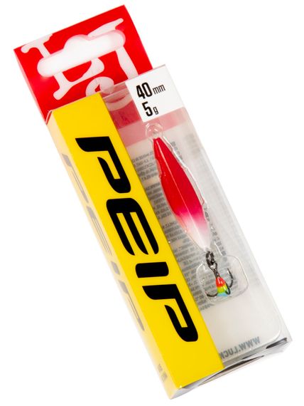 Блесна вертикал. зим. Lucky John PEIP 40мм  RW блистер