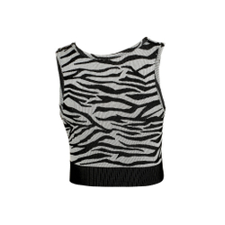 Женская теннисная майка Björn Borg STHLM Seamless Light Crop Women - Black, White