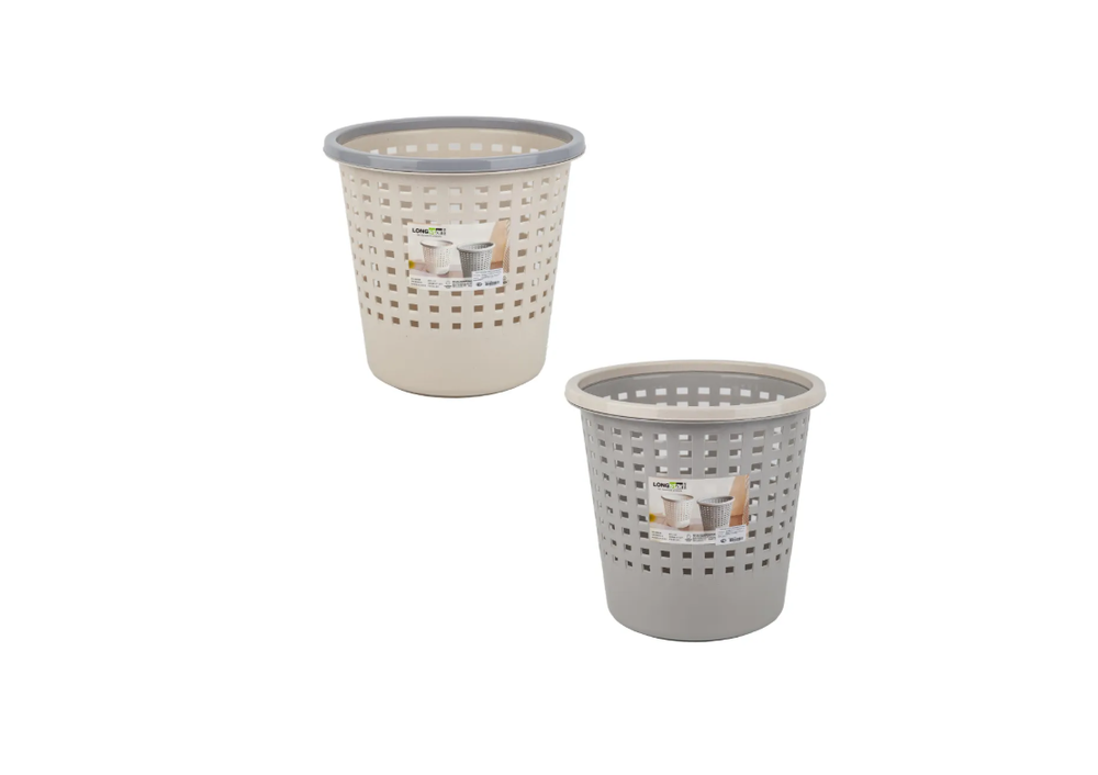 Ведро для мусора с фиксатором 12л сетка