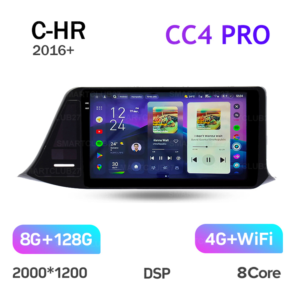 Teyes CC4 Pro 9" для Toyota C-HR 2016+ (прав)