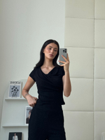 Брюки в рубчик / black