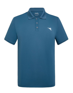 Теннисное поло Diadora Short Sleeve Polo Icon - Turquoise
