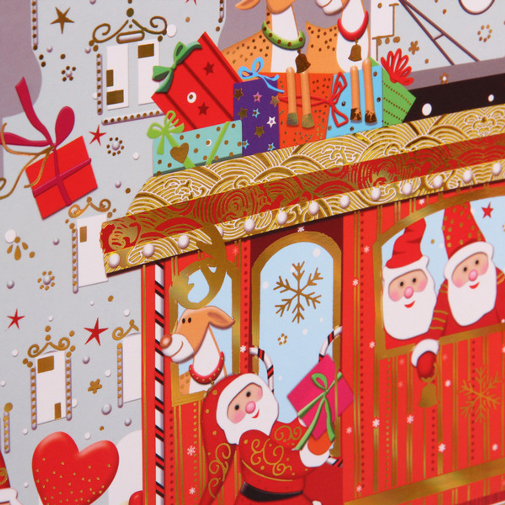 Пакет подарочный «Зимнее веселье» 32*26*10 см, микс