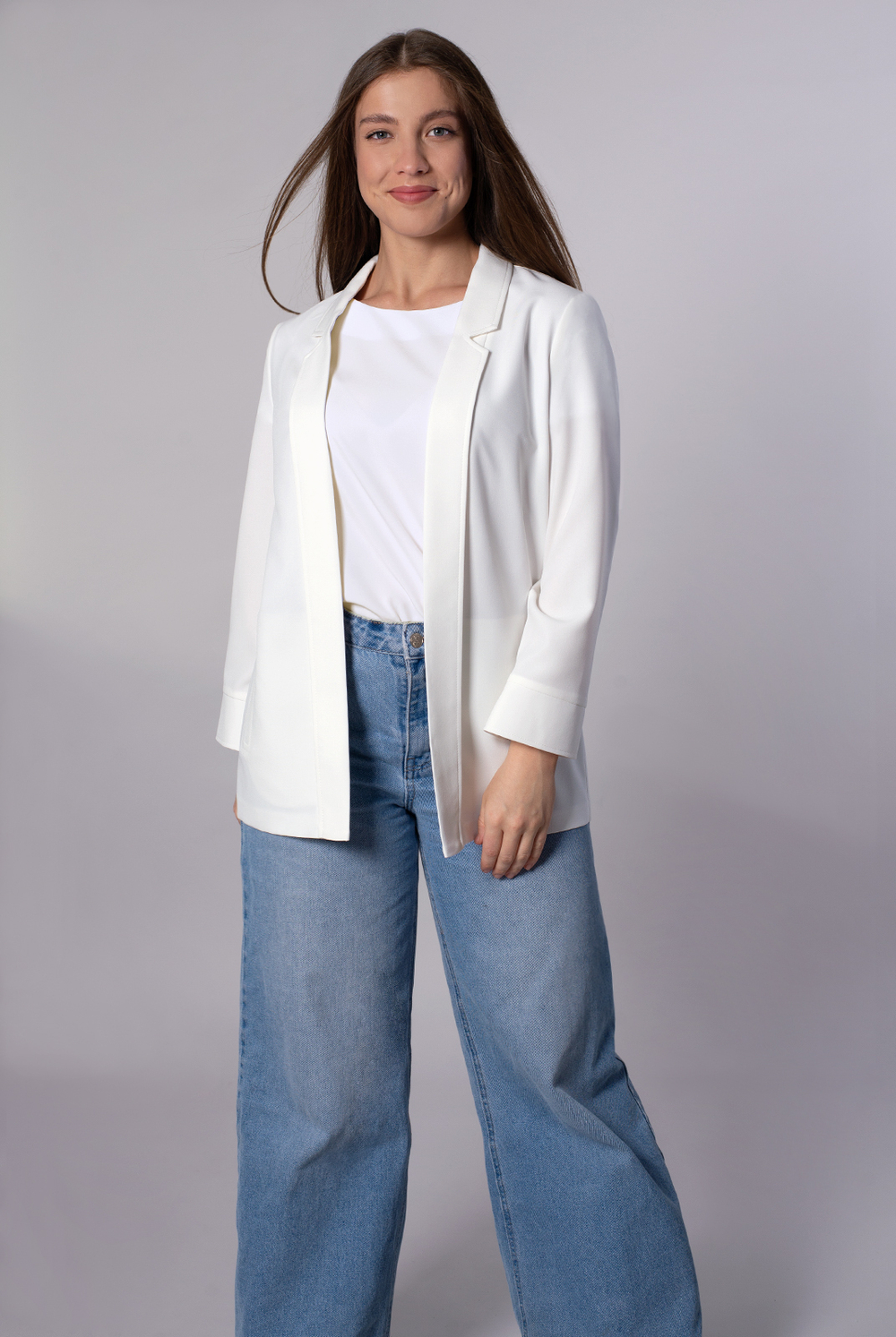 Жакет женский 3619зпа, белый #259Бел043619зпа