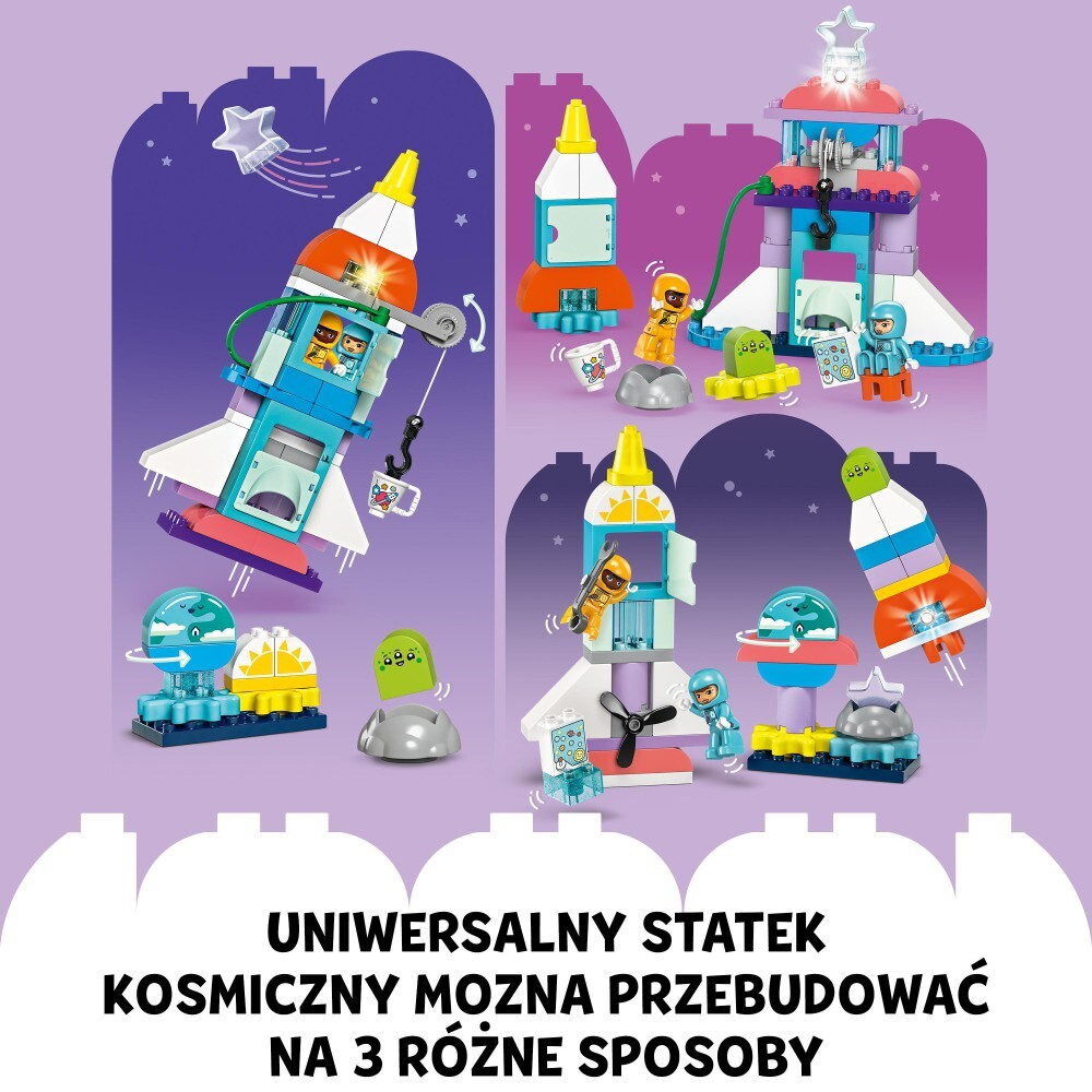 LEGO DUPLO — Приключения космического корабля 3 в 1 10422 / артикул   10422  / GTIN 5702017583778