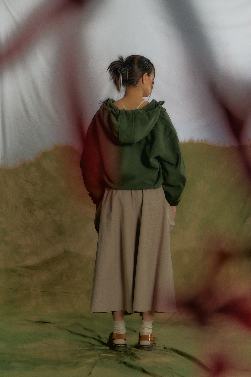 Худи Called a Garment Voyageur St Zip "Forest Green"