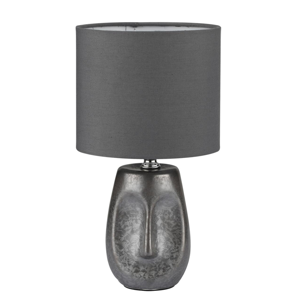 8147/1T MODERNI LN26 474 серый, керамика/текстиль Настольная лампа Е27 1*60W 220V AKIVI