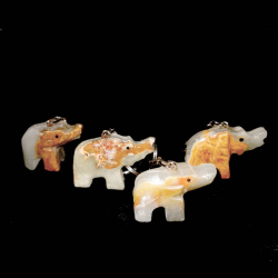 Брелок "Слоник" оникс асс.