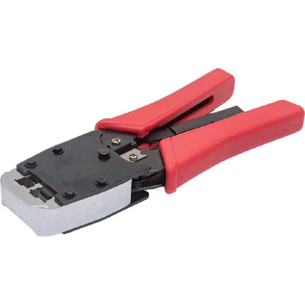 Инструмент обжимной Cabeus HT-500R Инструмент обжимной для RJ-45 (8р8с), RJ-11/12 (6р6с, 6р4с, 6р2с), профессиональный, с храповым механизмом